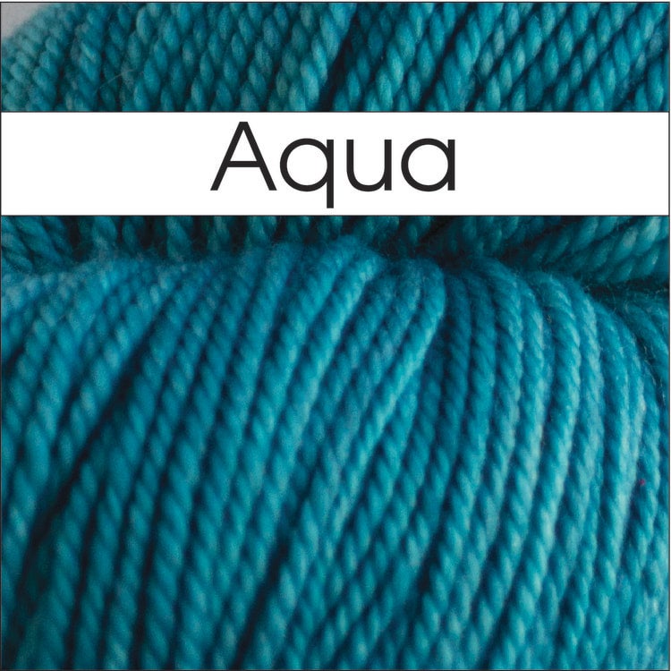 Anzula Luxury outlet Fibers - 3 skein lot of For Better or Worsted Aqua & Butter